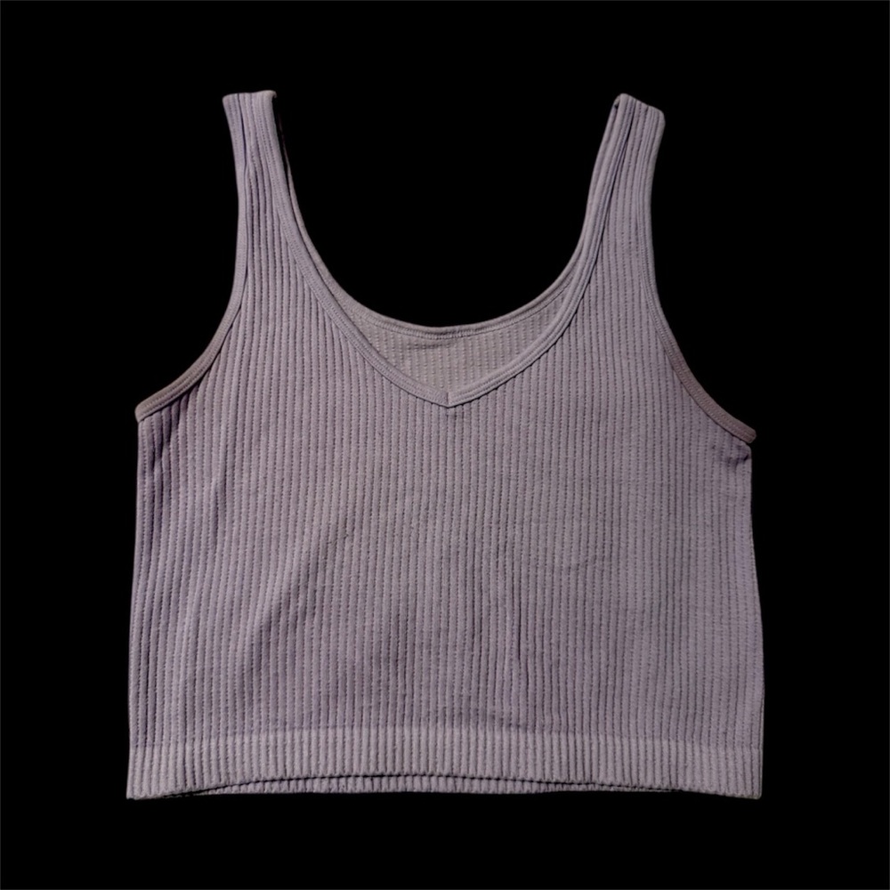 Women's Ribbed Tank Top - Lilac